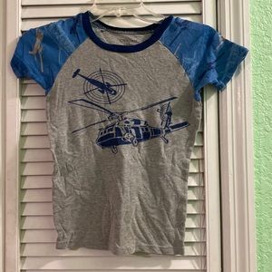 Cherokee Boys Kids Helicopters Pajama Shirt Short-Sleeve Tee 10 Boy